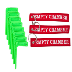 Sylvan Arms Empty Chamber Flags with 3 Key Ring Tags